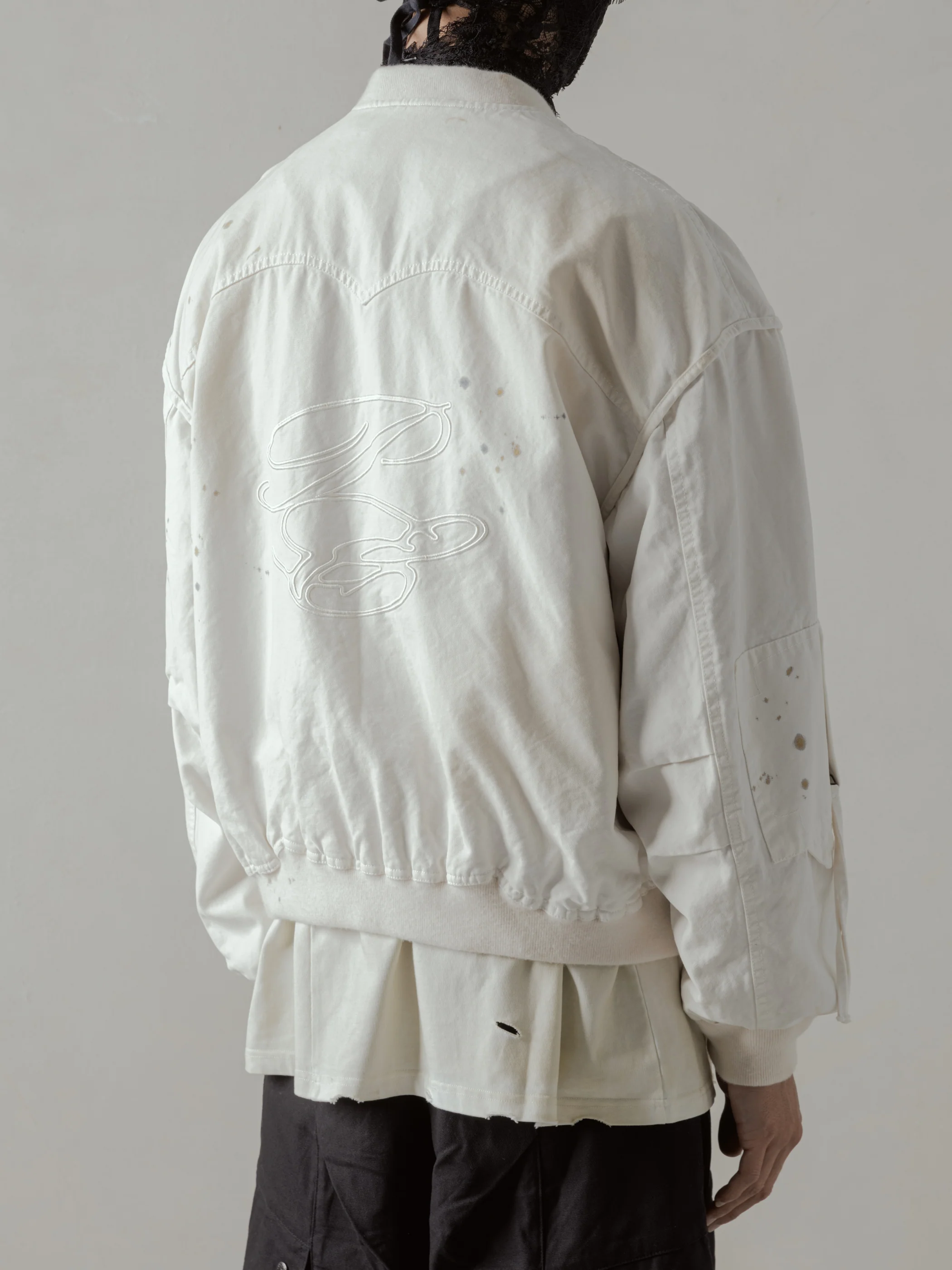 24FW|Parachute Cargo Bomber (Beige) - Image 3
