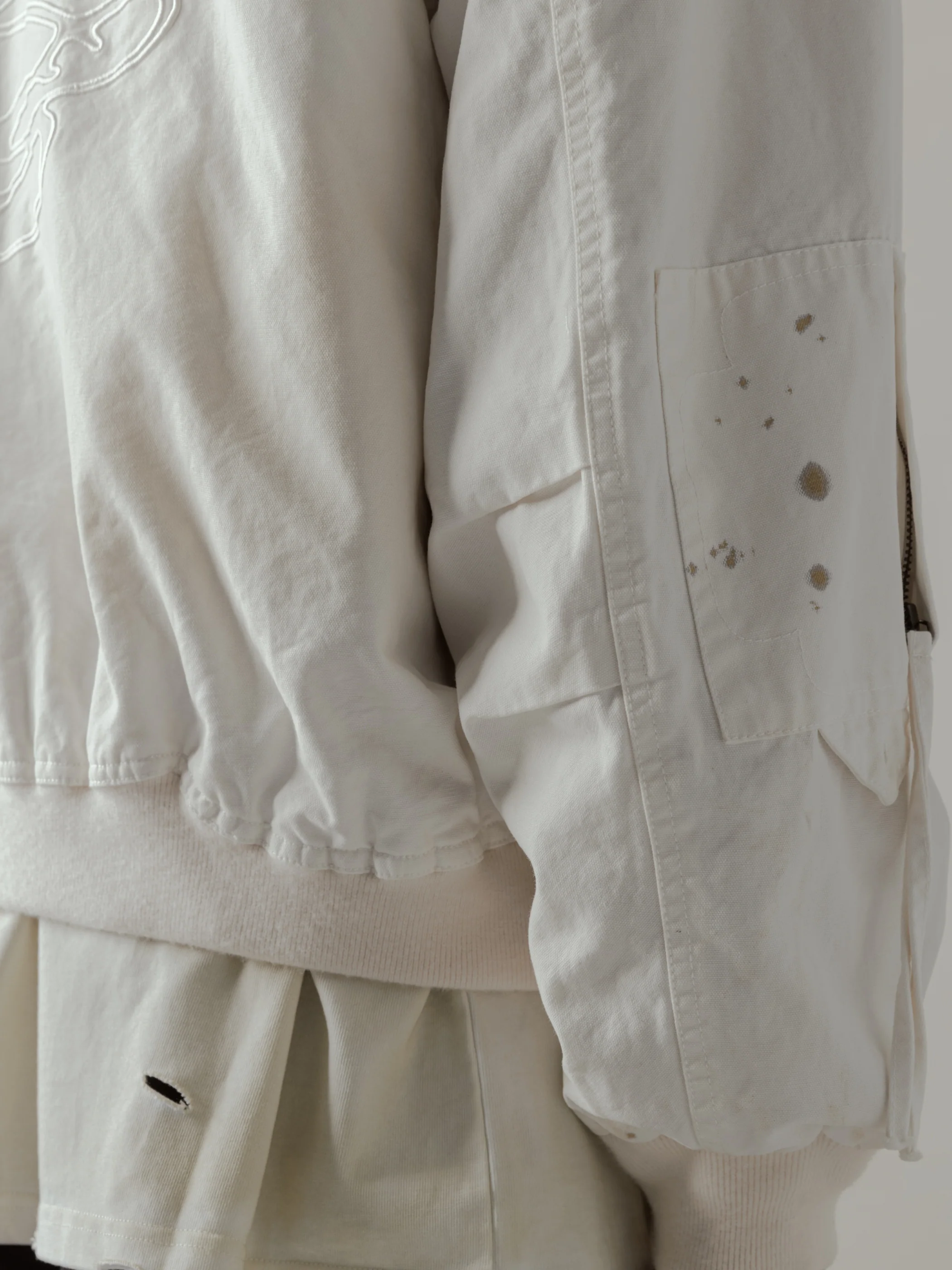 24FW|Parachute Cargo Bomber (Beige) - Image 5