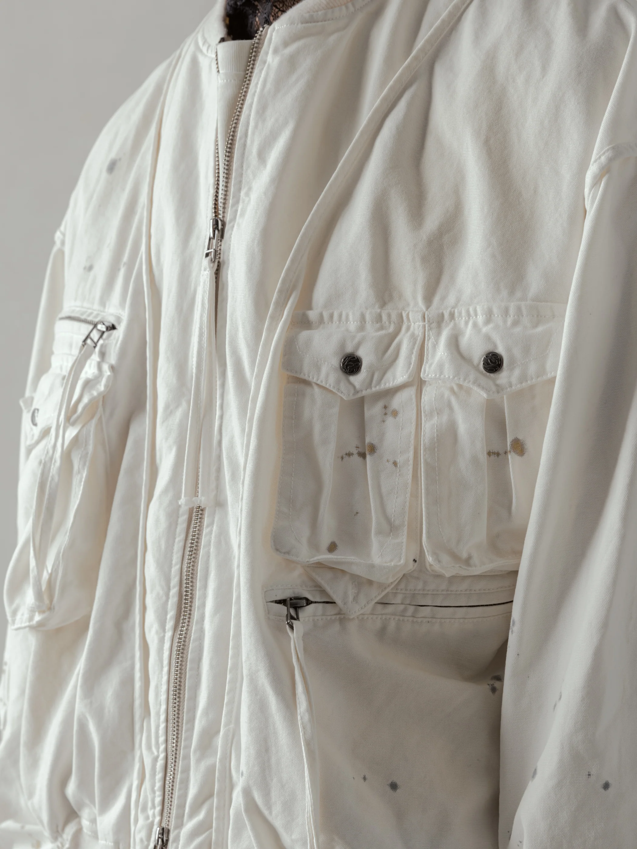 24FW|Parachute Cargo Bomber (Beige) - Image 6
