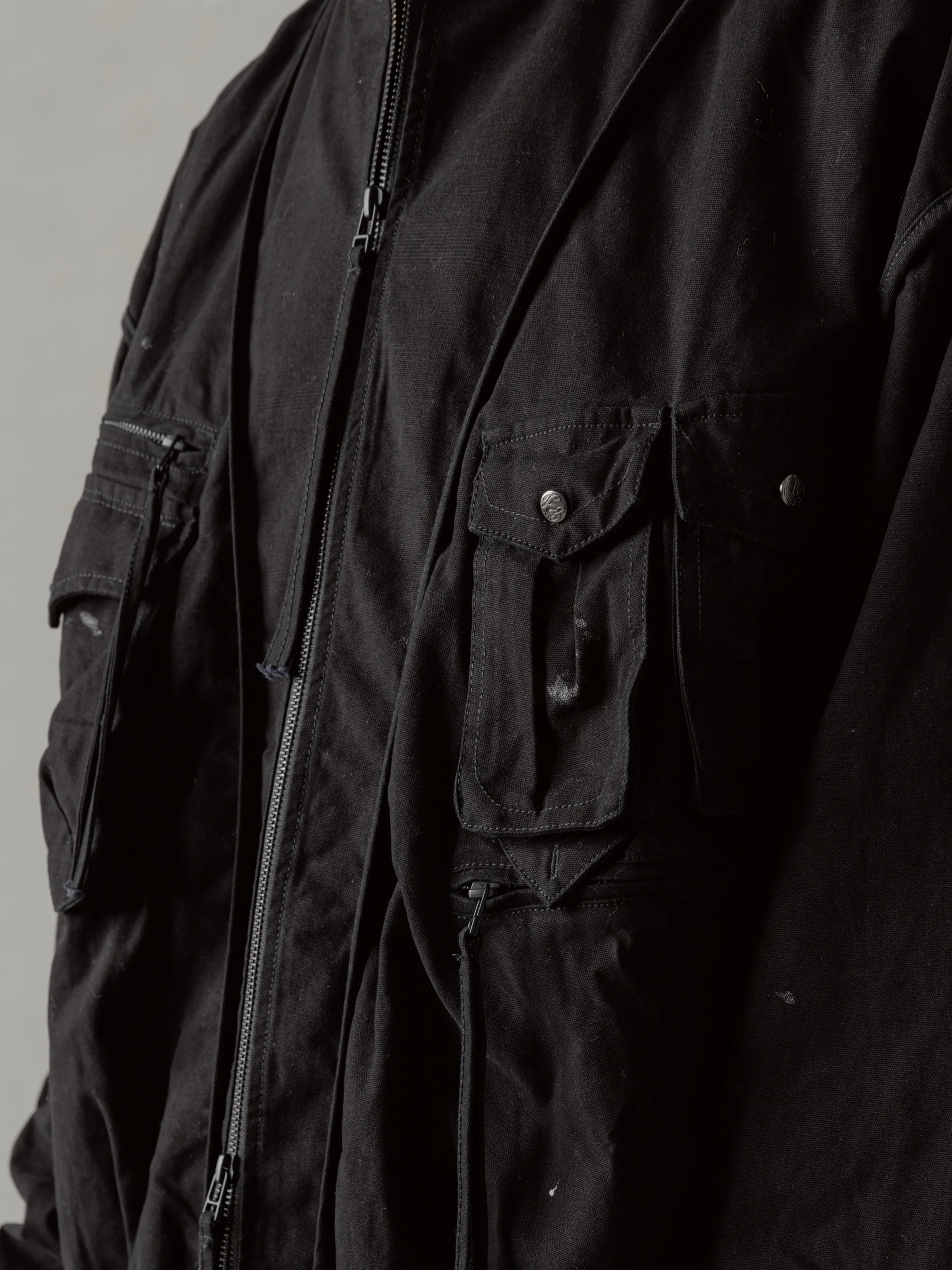 24FW|Parachute Cargo Bomber (Black) - Image 7
