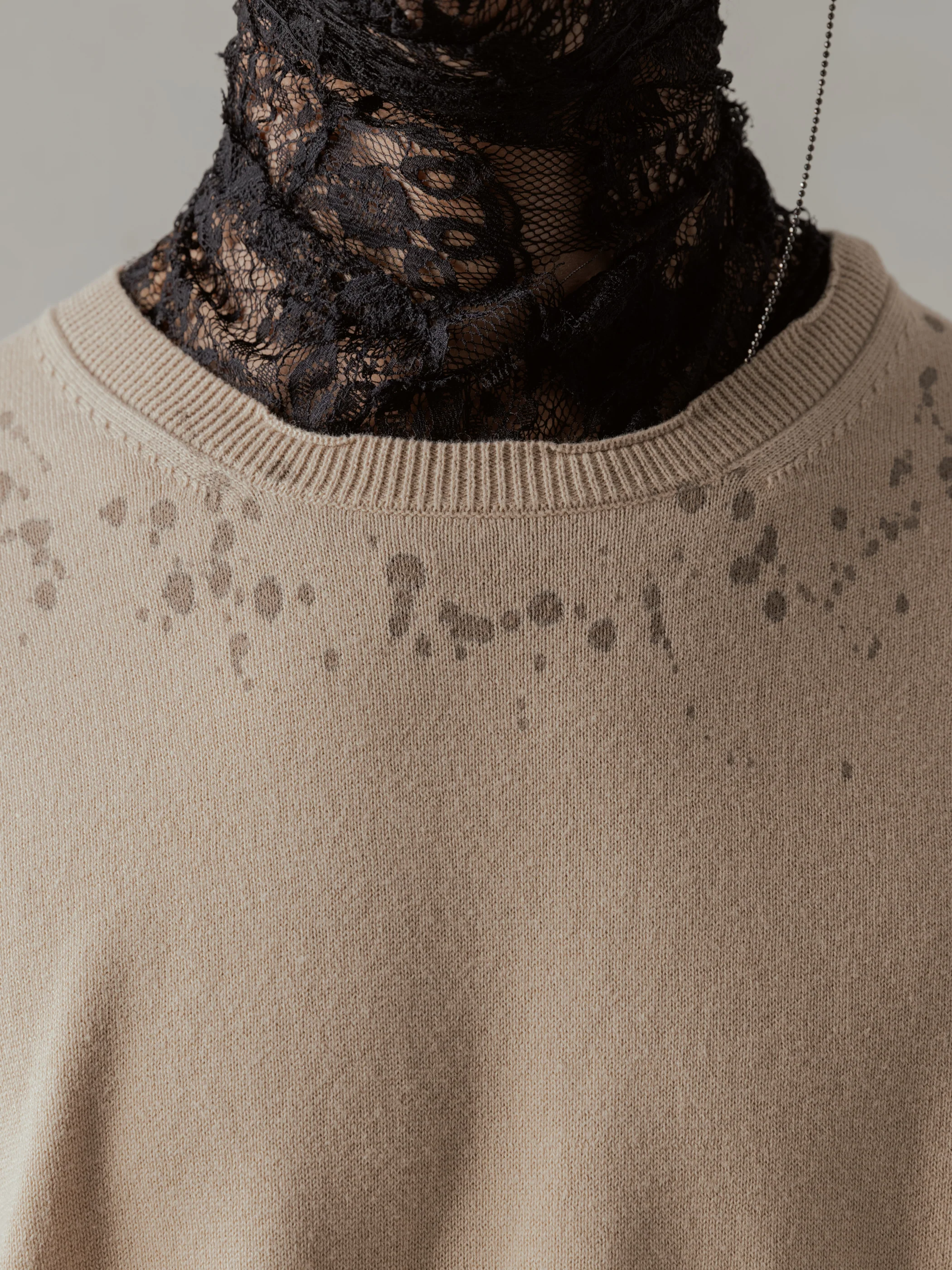 24FW|Tainted Knit (Beige) - Image 5