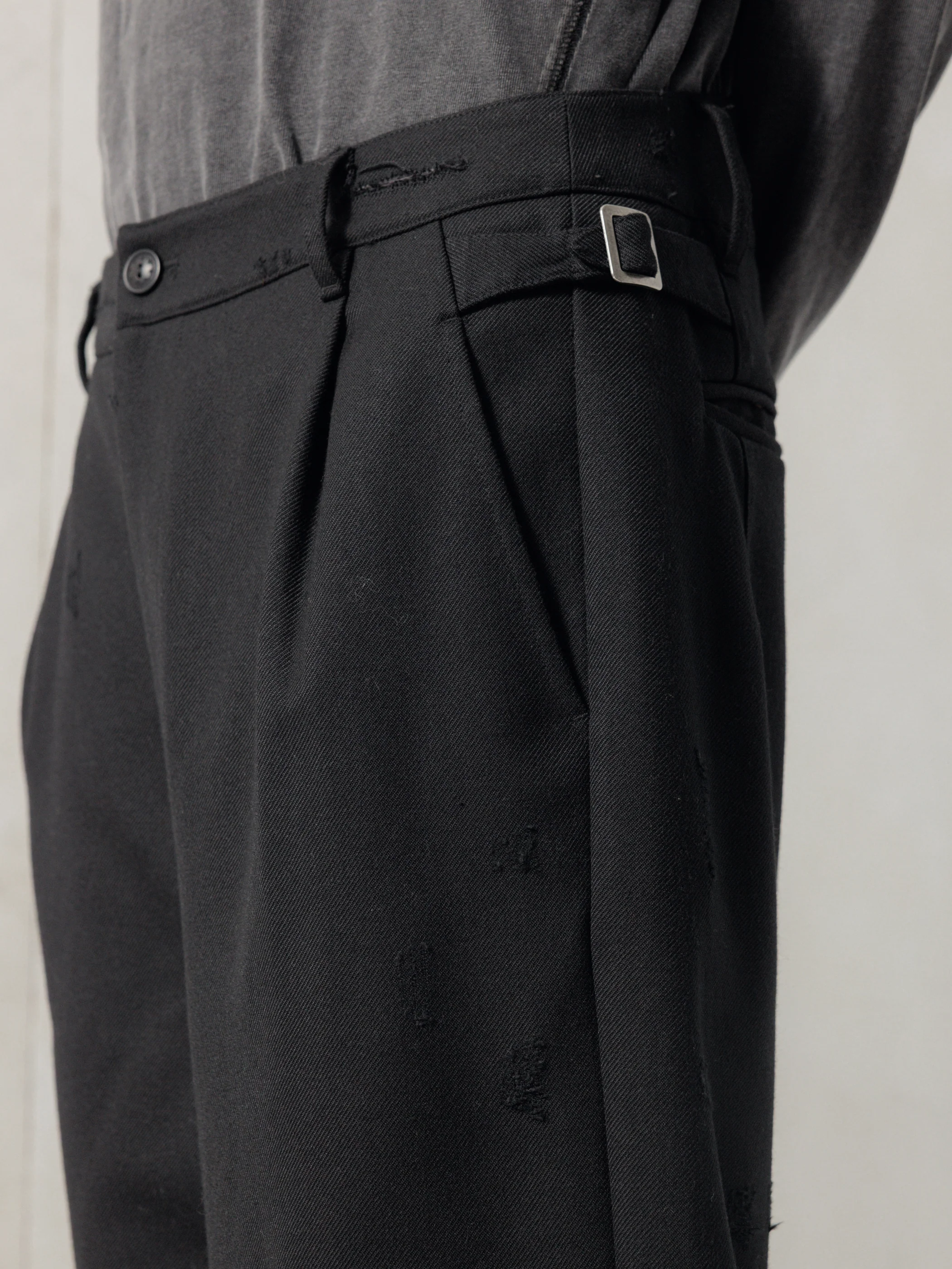 25FW｜Distressed Wool Pants - Image 6