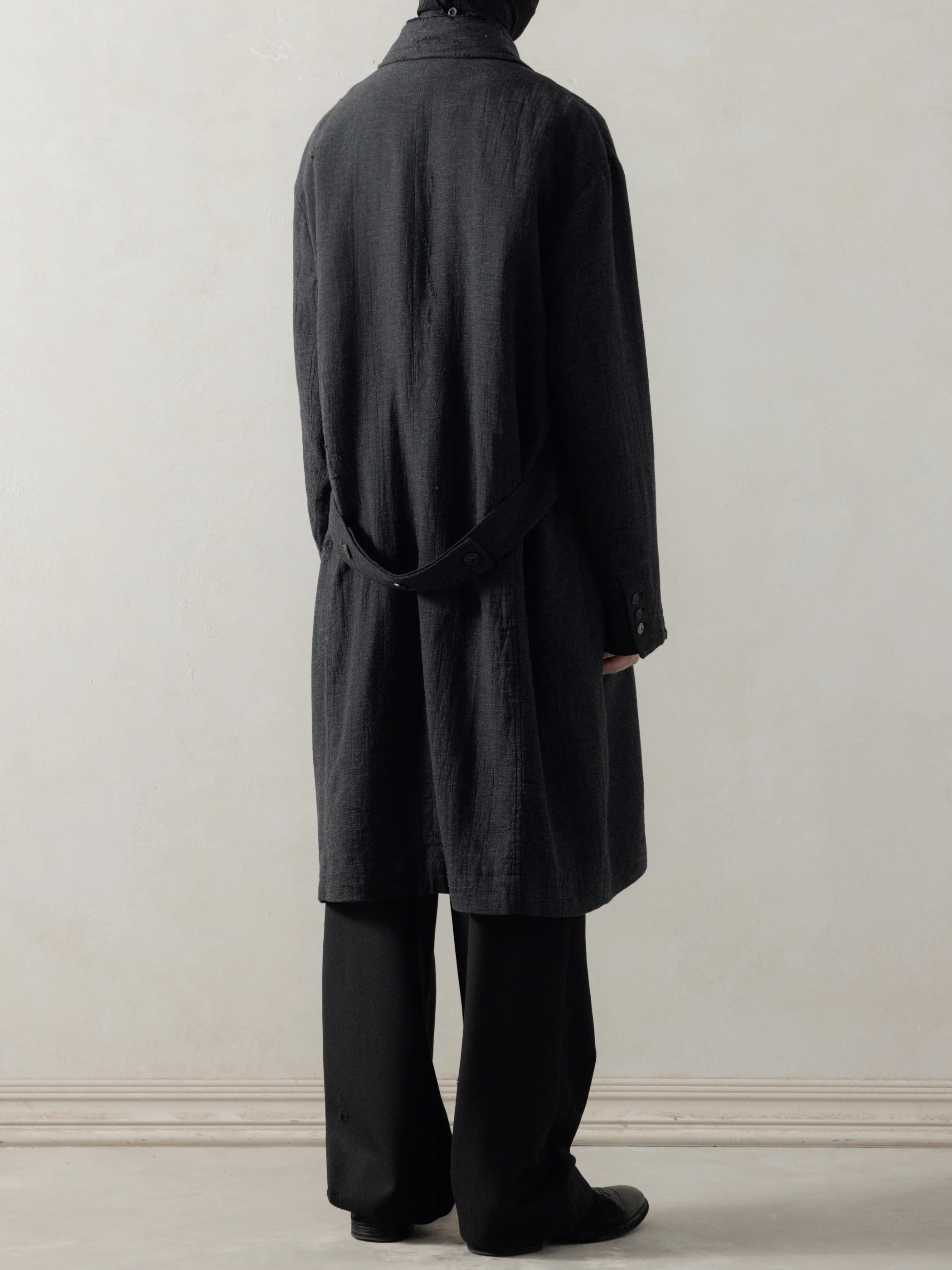 25FW|Shepherd Double Breasted Distressed Coat - Image 3