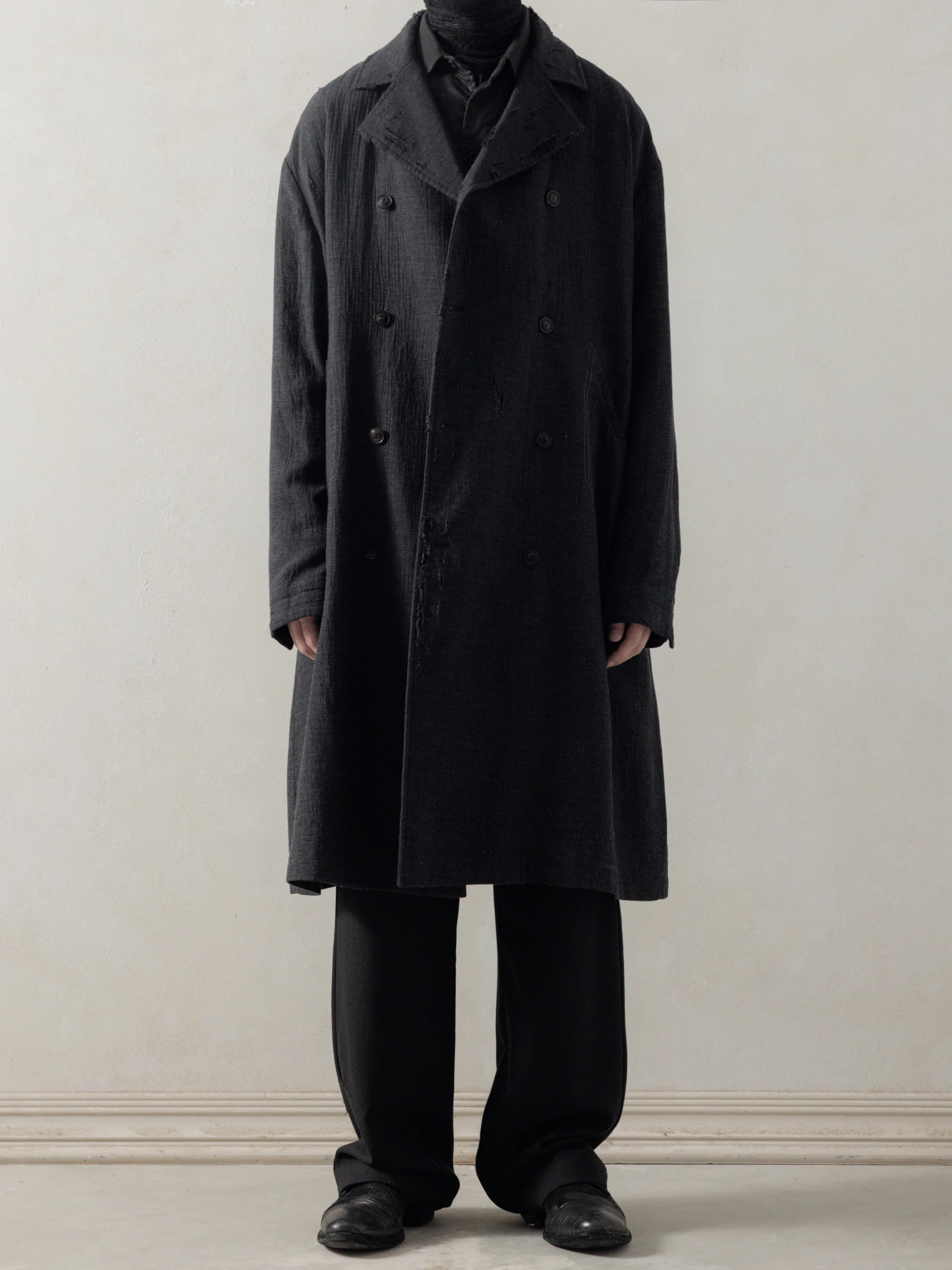 25FW|Shepherd Double Breasted Distressed Coat - Image 4