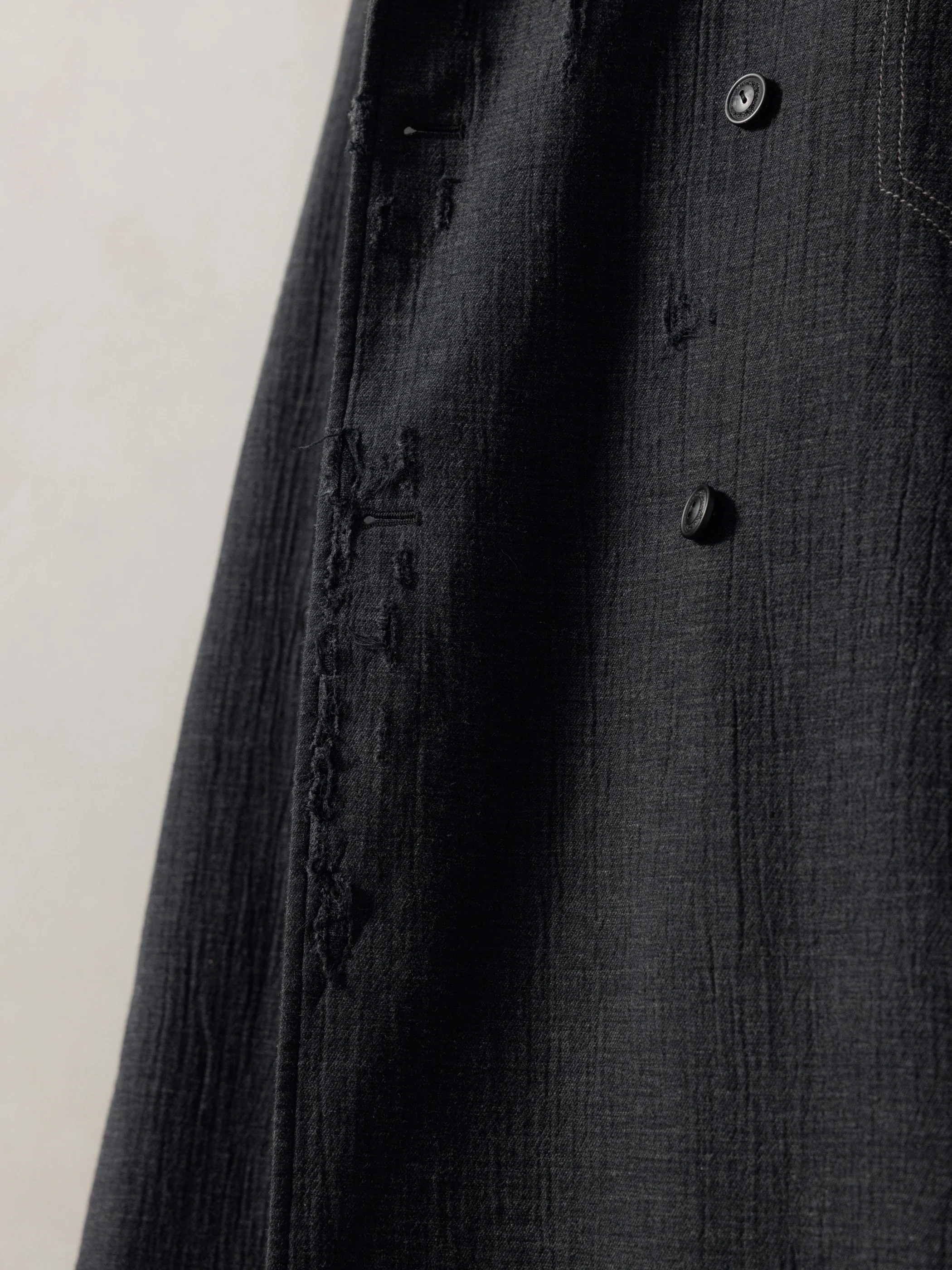 25FW|Shepherd Double Breasted Distressed Coat - Image 7