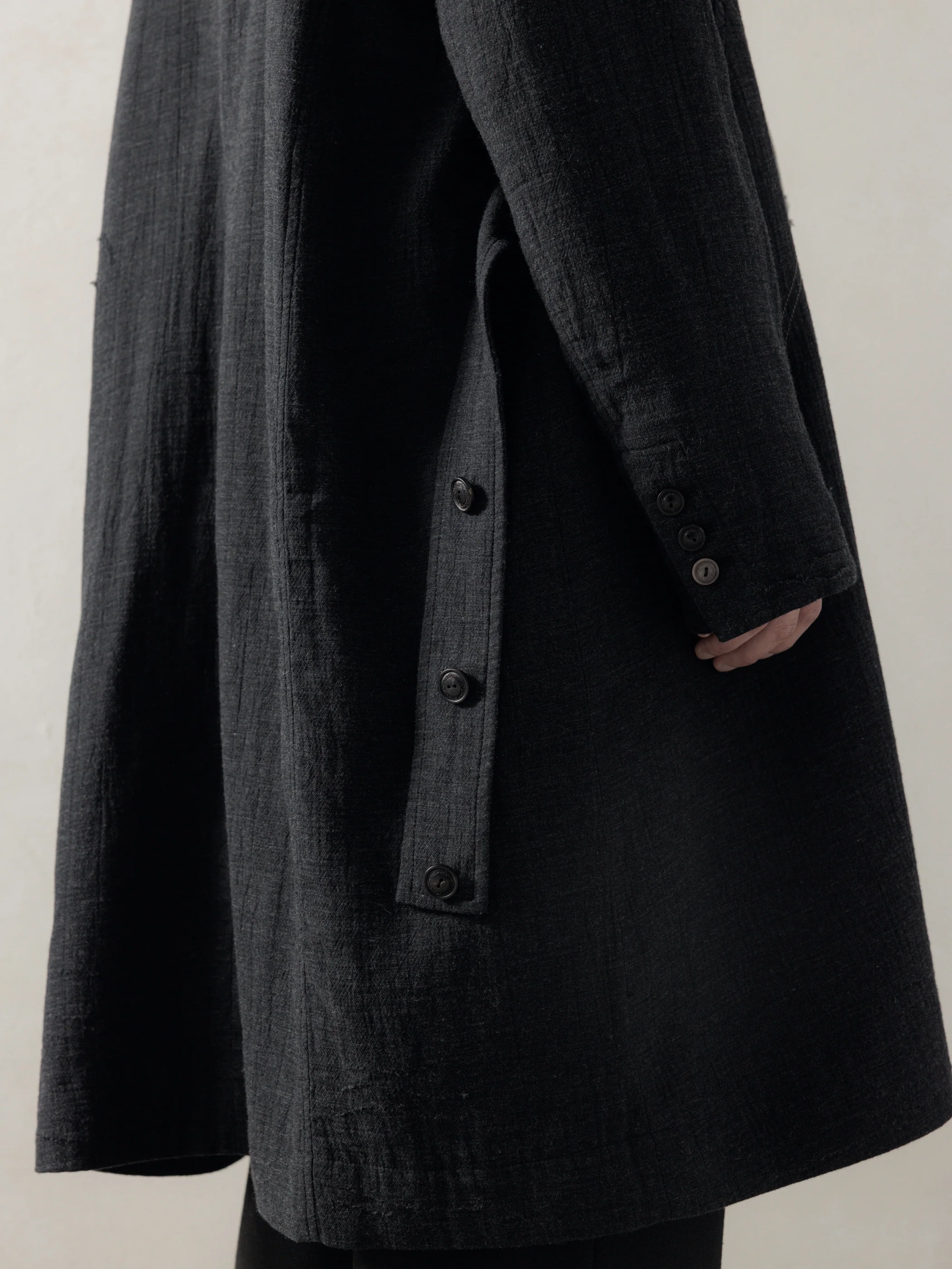 25FW|Shepherd Double Breasted Distressed Coat - Image 9