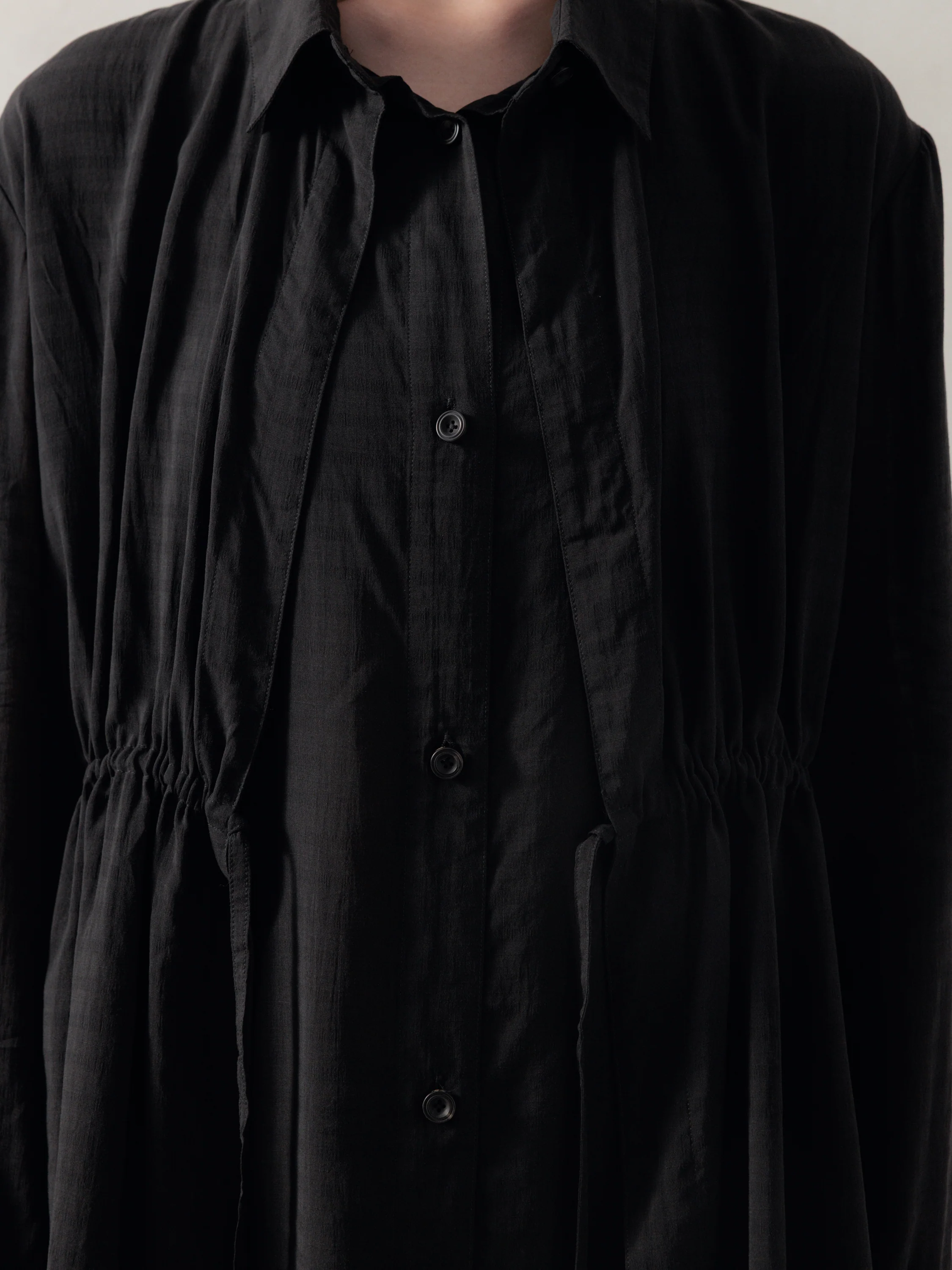 25FW WMS｜Drawstring Layer Shirt - Image 5