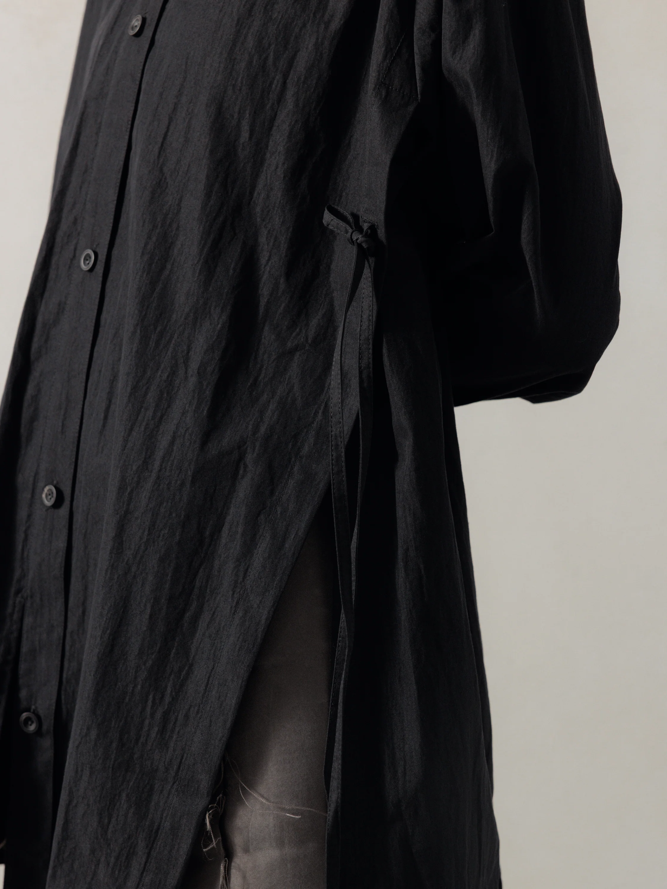 25FW WMS|Drop Shoulder Shirt (Black) - Image 6
