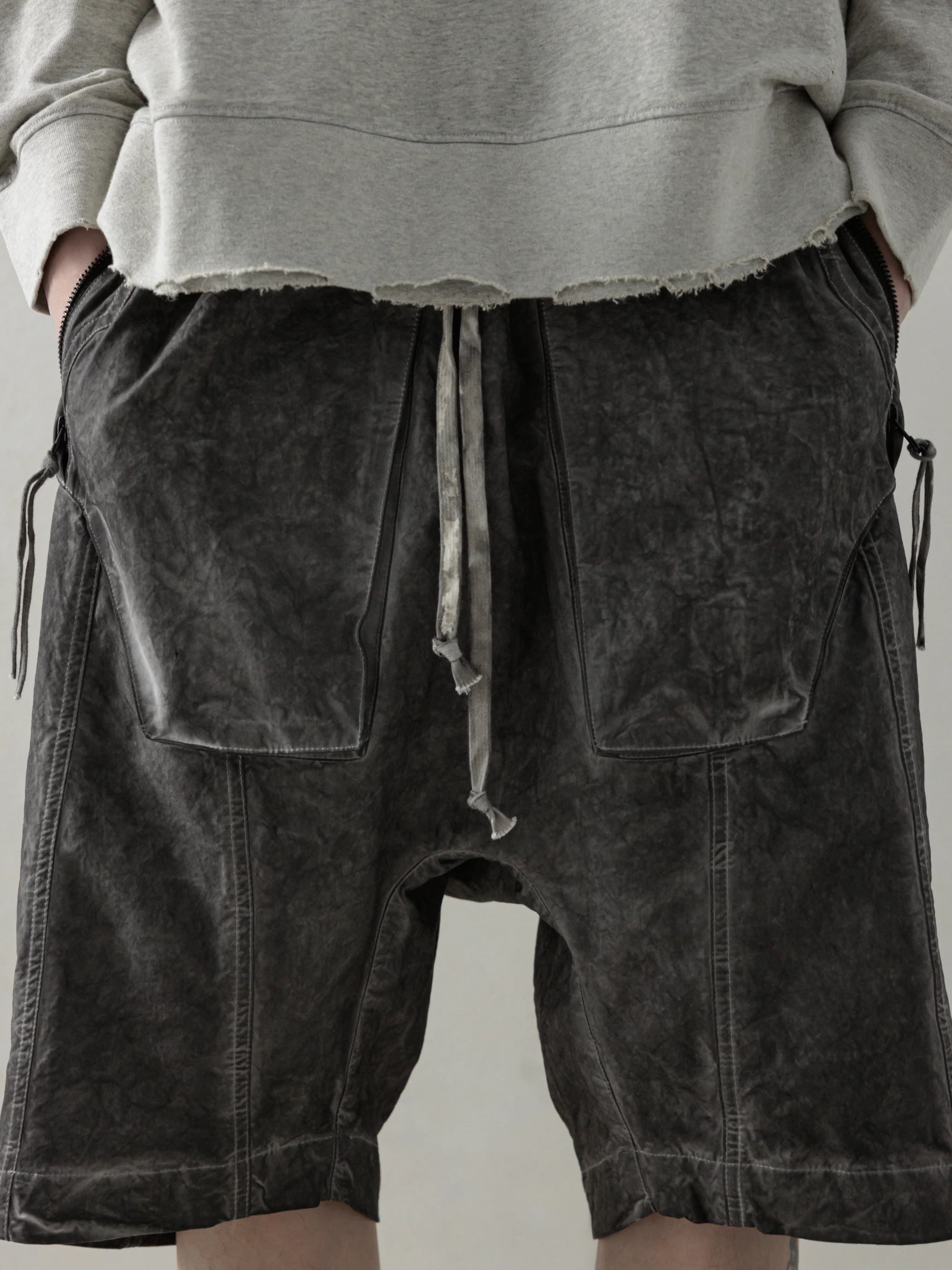 25SS|Object-dyed Shorts (Dyed Grey) - Image 5