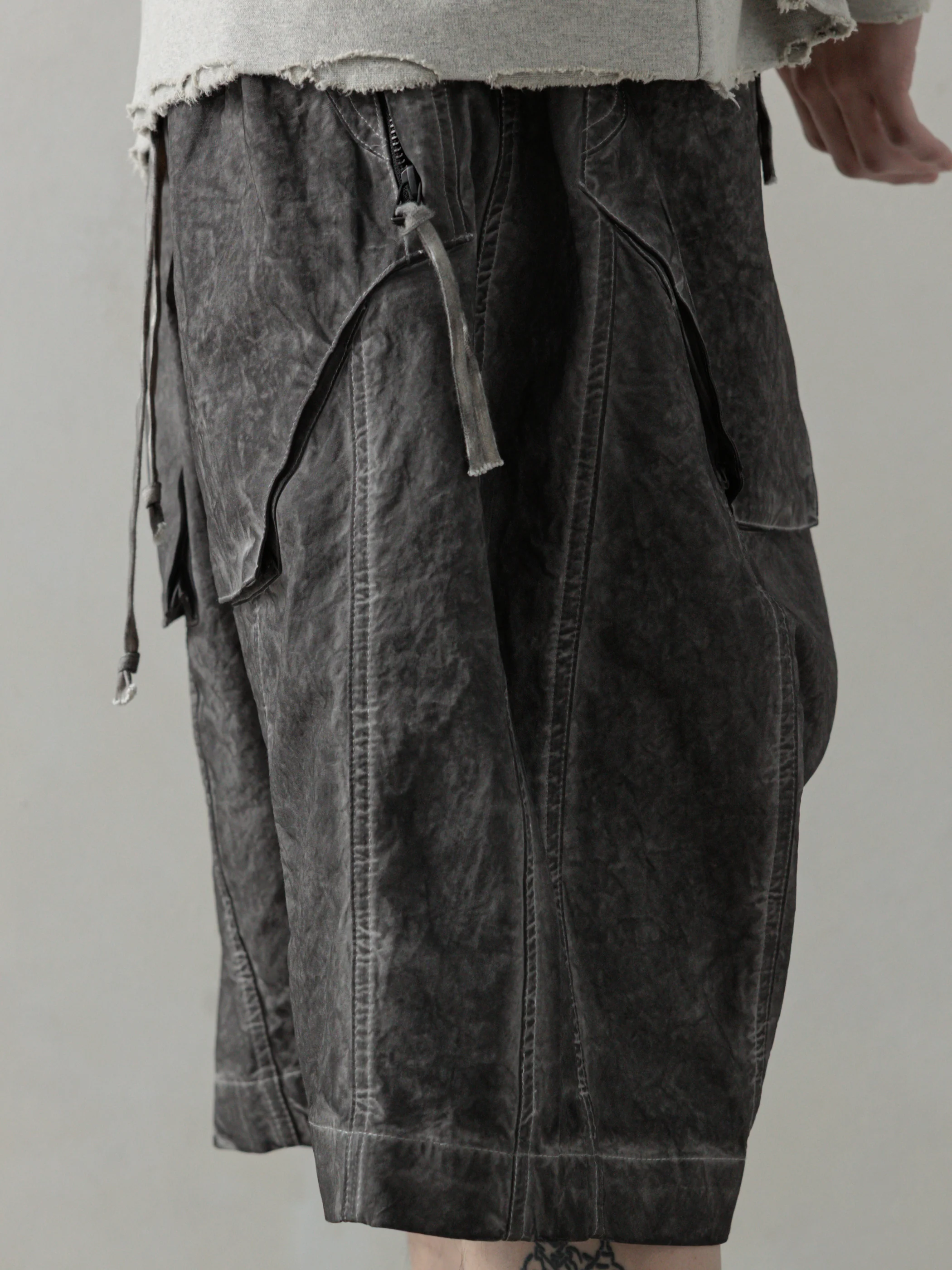 25SS|Object-dyed Shorts (Dyed Grey) - Image 6