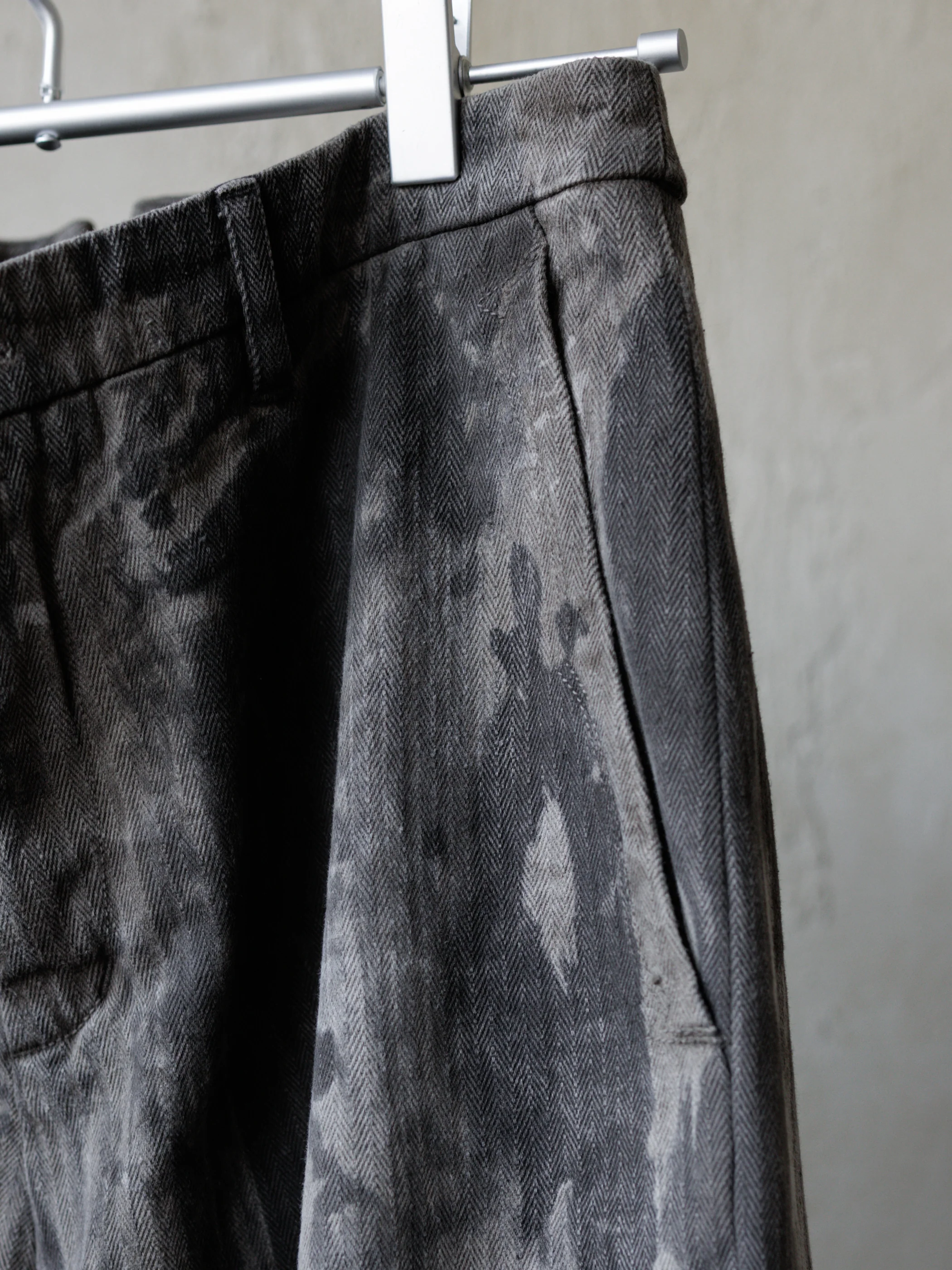 Forgotten Materials|0222 / Worker Pants (Natural Dyed Grey) - Image 3