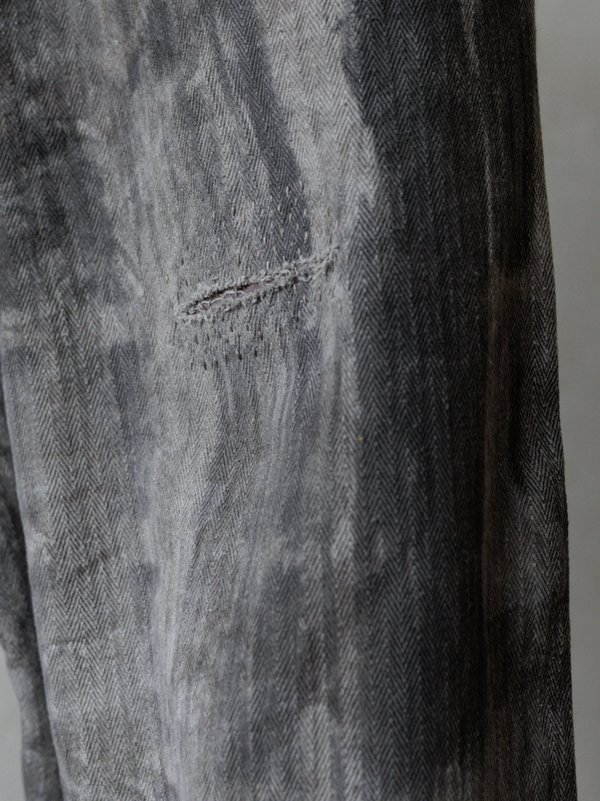 Forgotten Materials|0222 / Worker Pants (Natural Dyed Grey) - Image 6