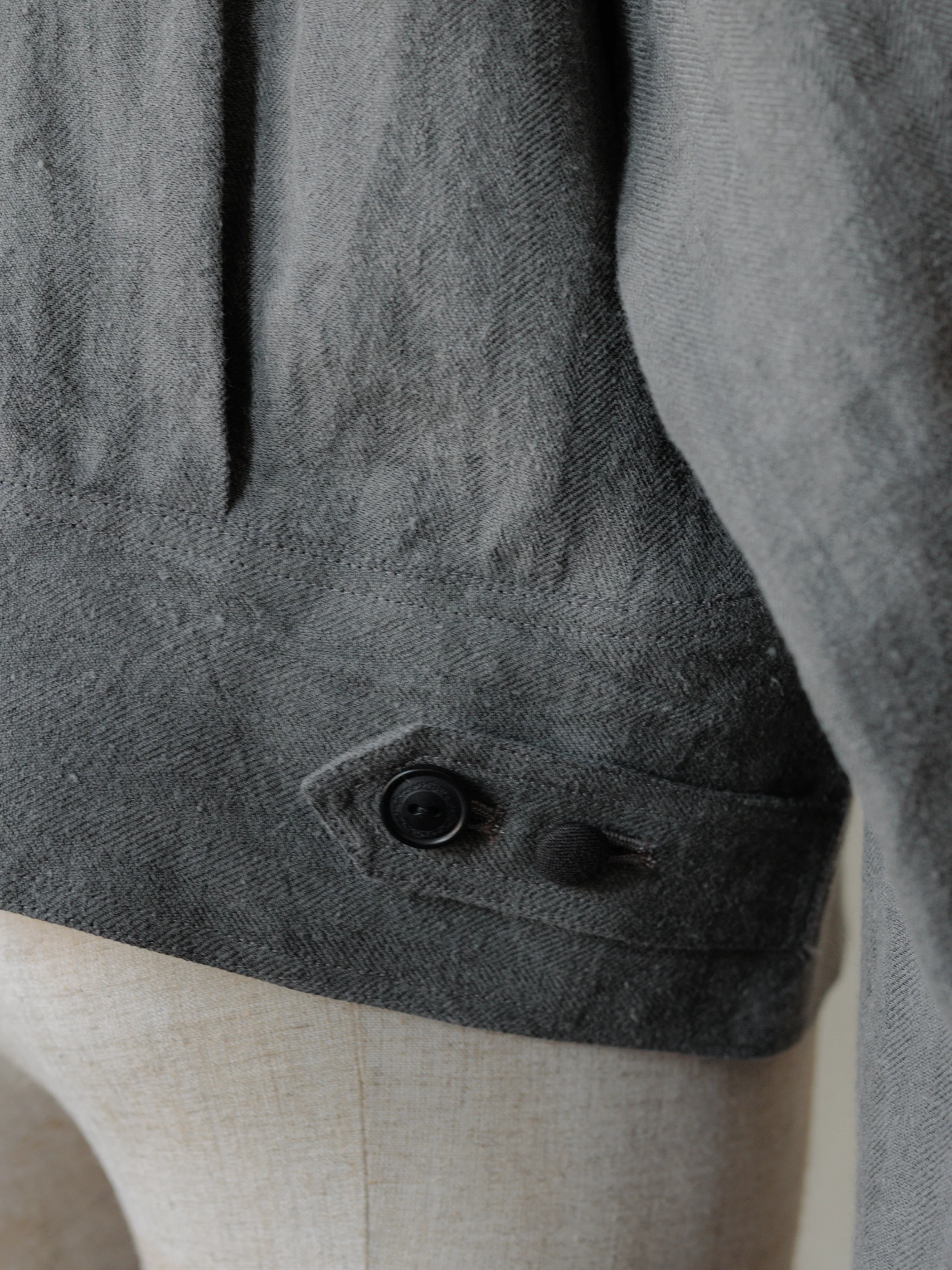 Forgotten Materials|Repaired Cyclist JKT (Grey) - Image 5