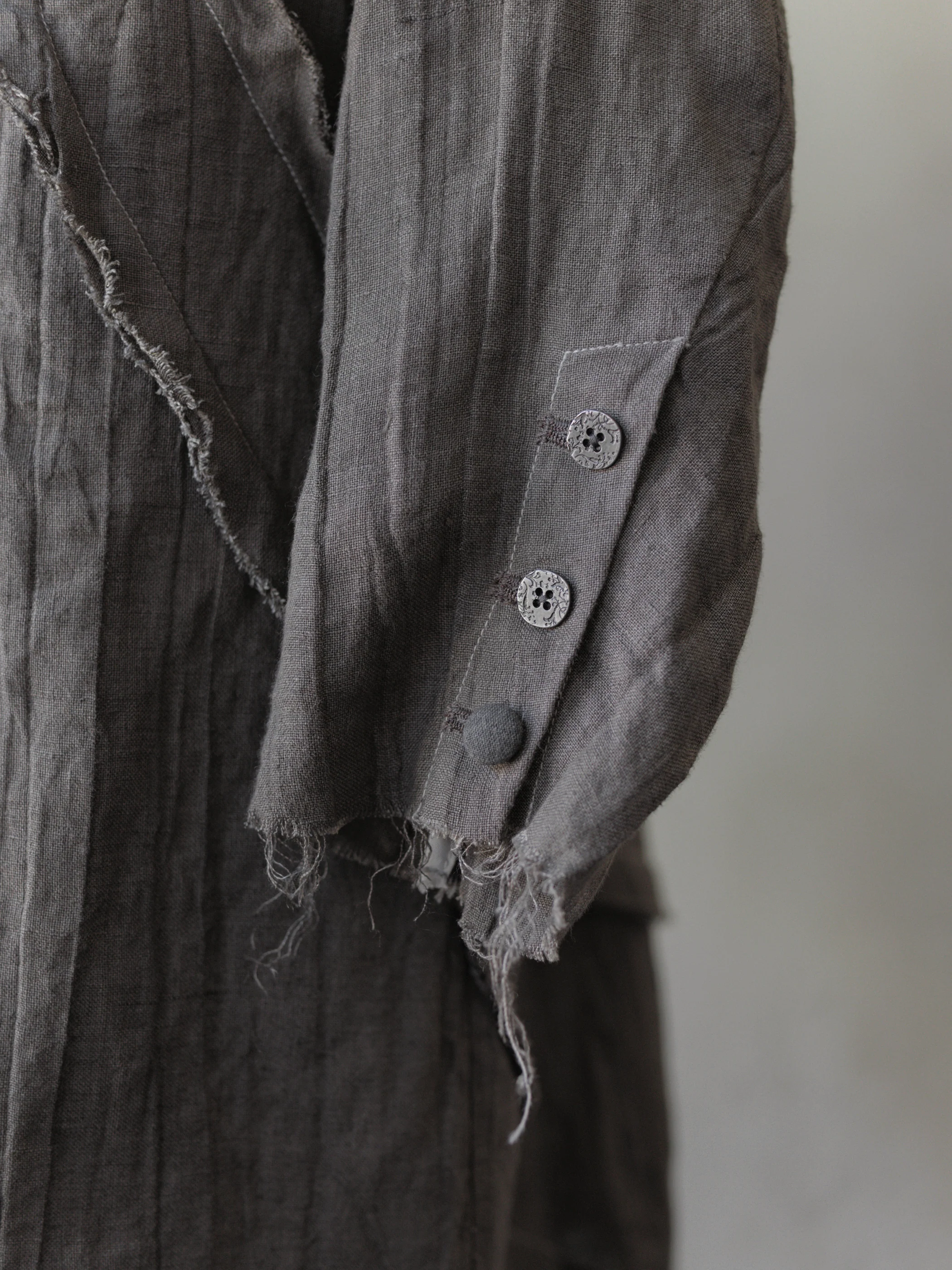 Forgotten Materials WMS|Fractured Linen Coat - Image 4