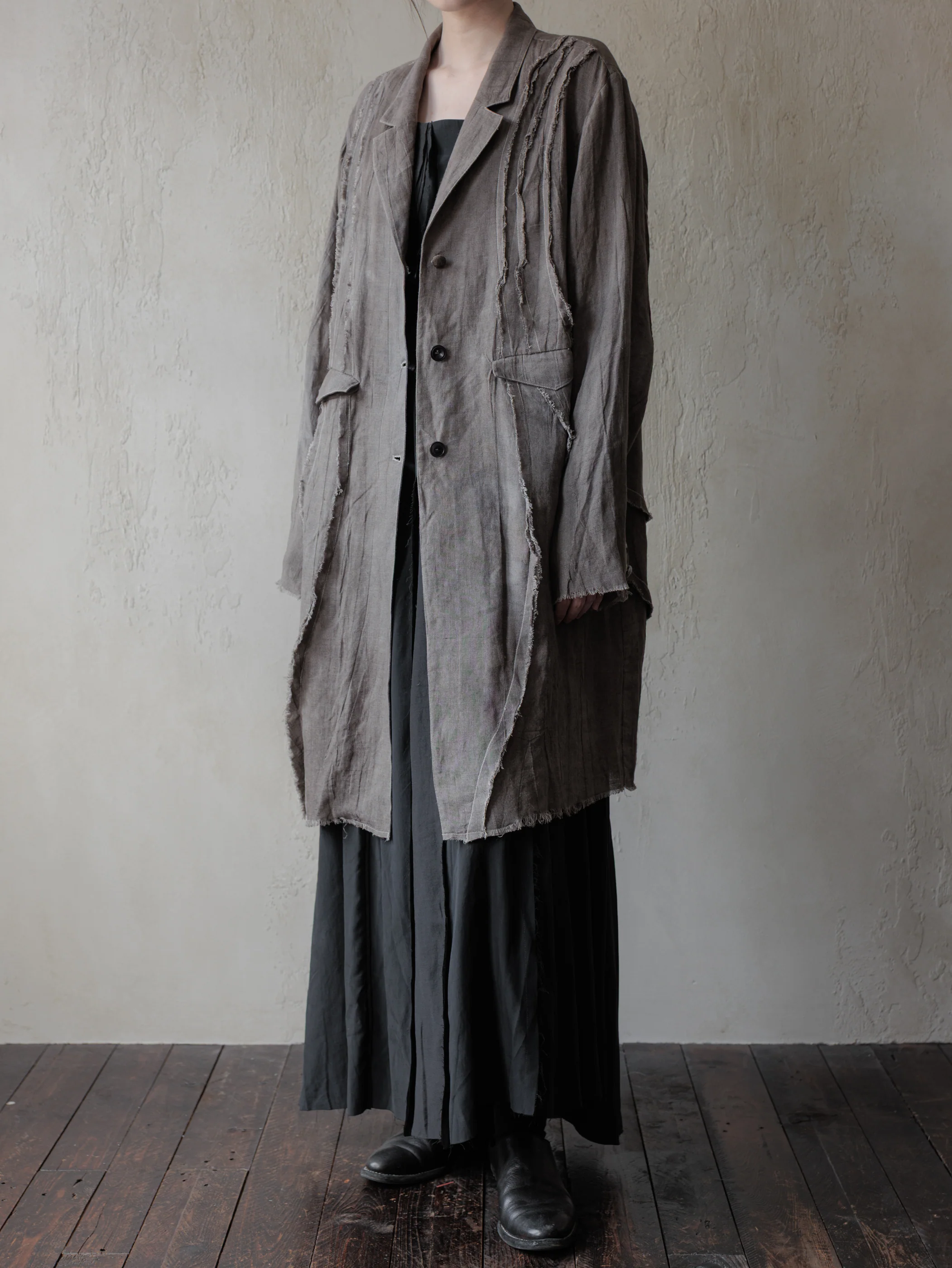 Forgotten Materials WMS|Fractured Linen Coat - Image 7