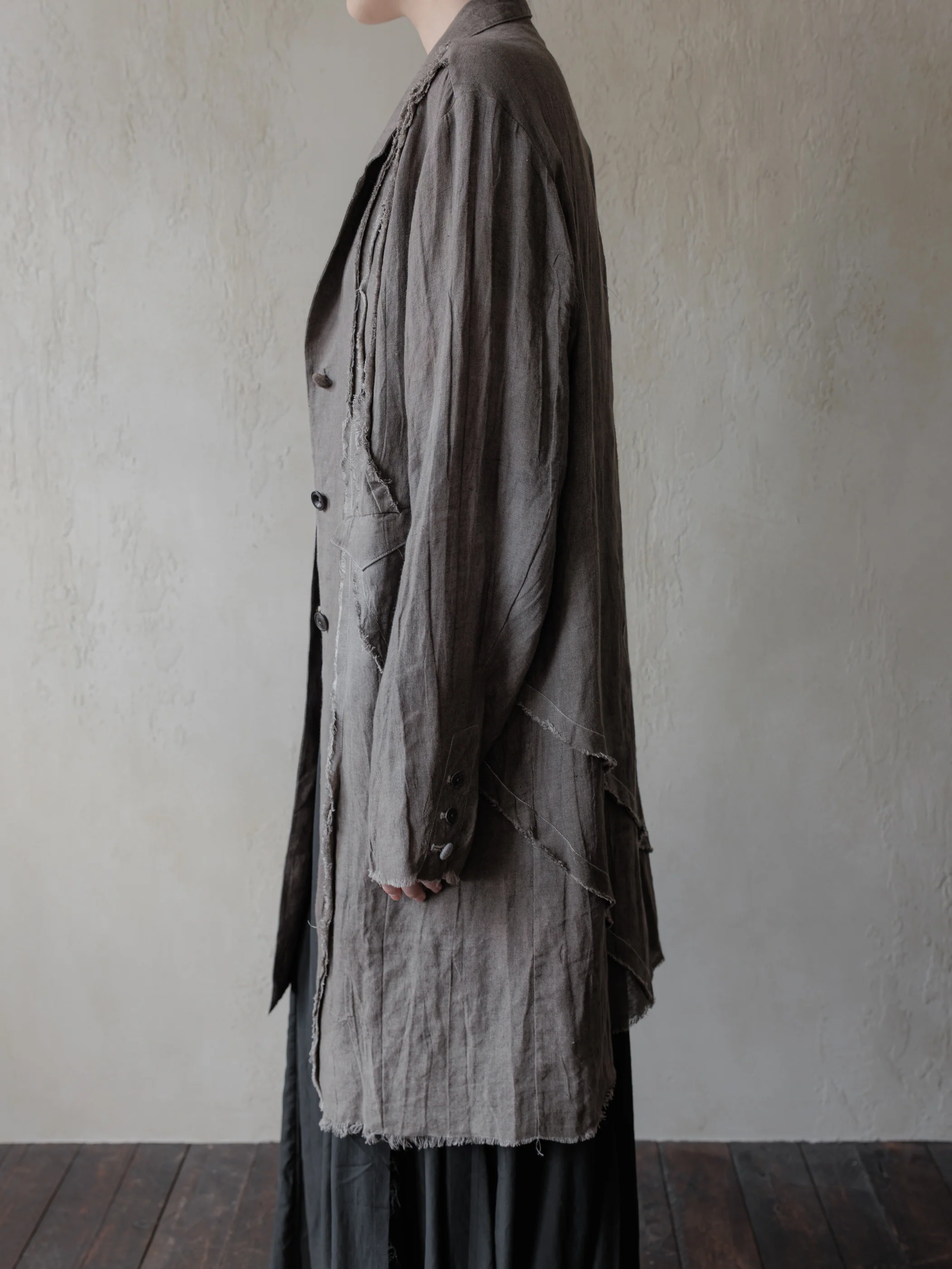 Forgotten Materials WMS|Fractured Linen Coat - Image 8
