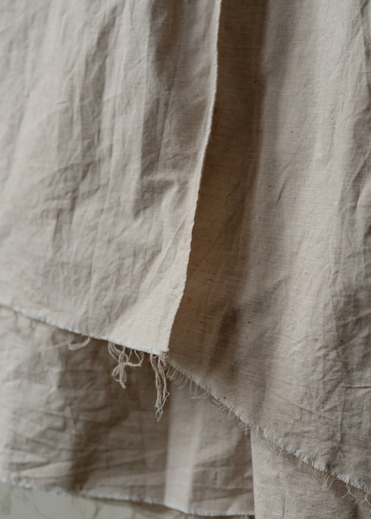Forgotten Materials WMS|Layered Shirt (Natural Dyed Beige) - Image 4