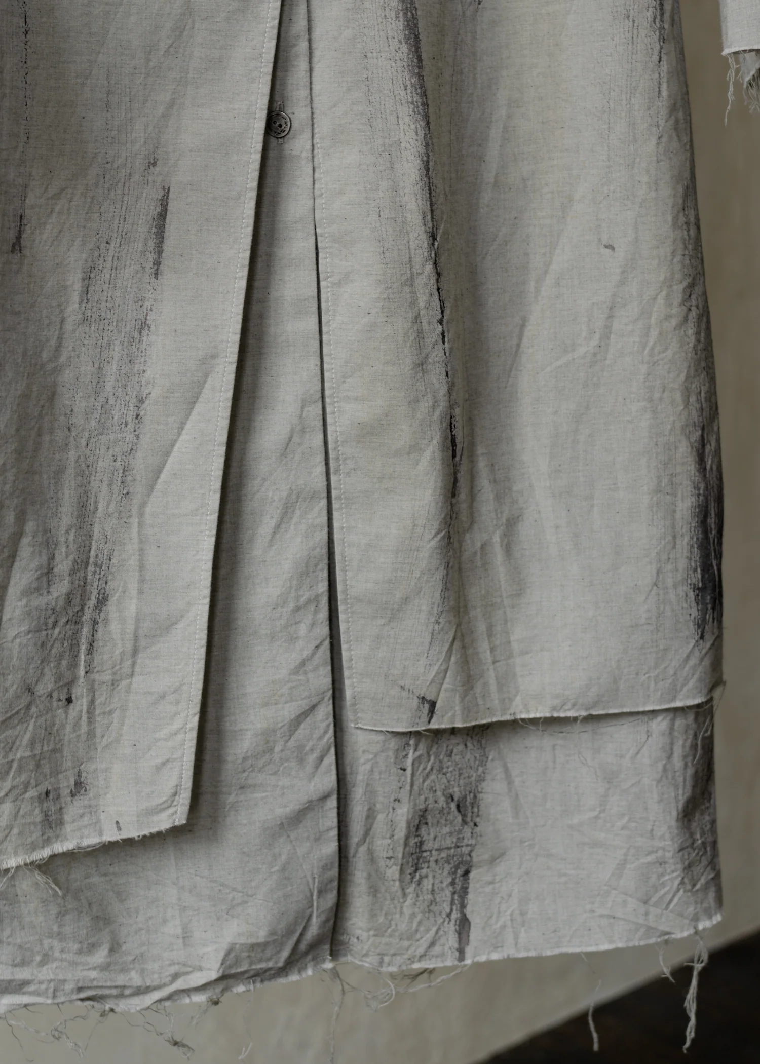 Forgotten Materials WMS｜Layered Shirt (Natural Dyed Grey) - Image 4