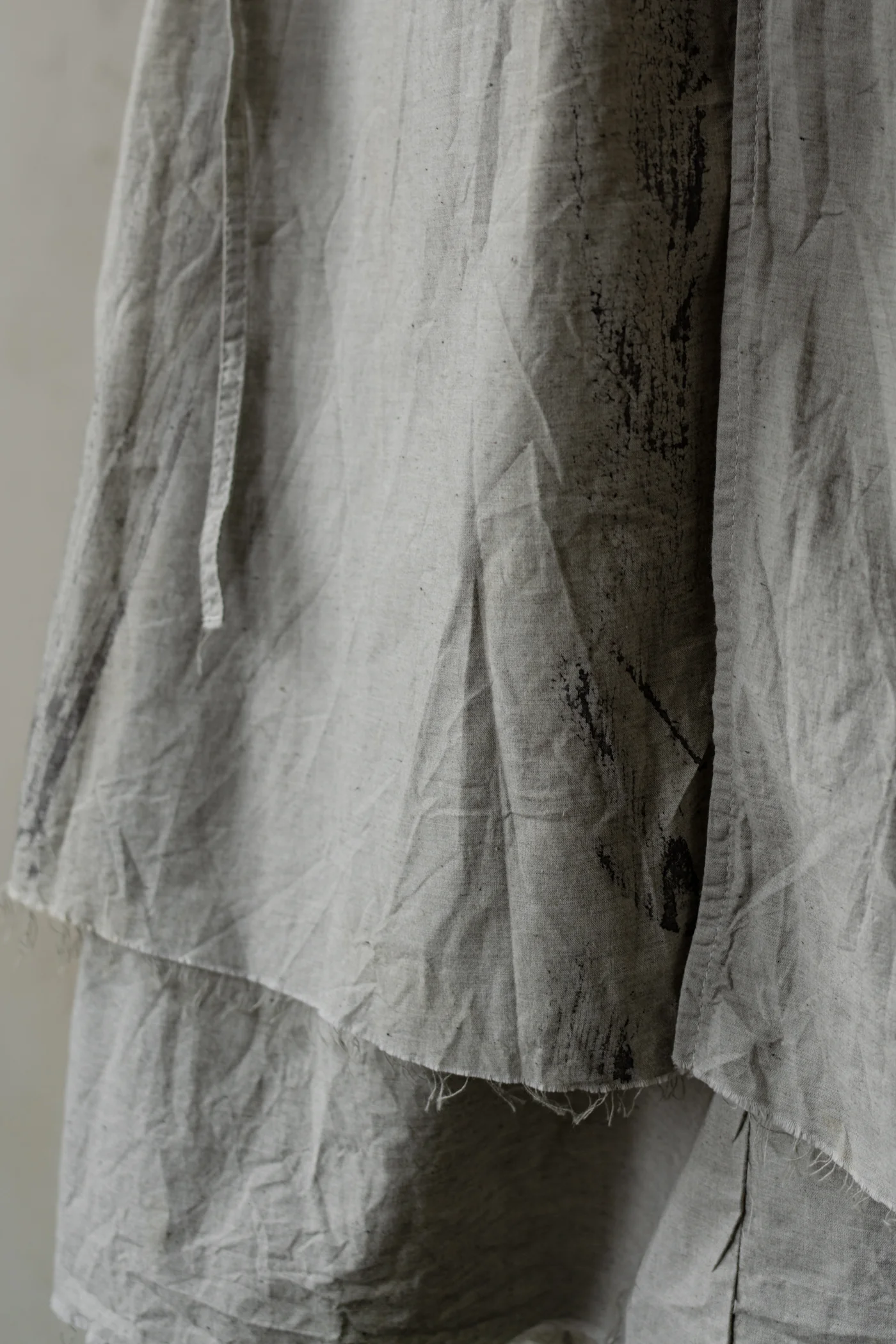 Forgotten Materials WMS｜Layered Shirt (Natural Dyed Grey) - Image 5